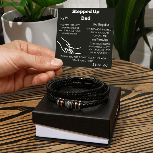 Stepped Up Father Love You Forever Bracelet