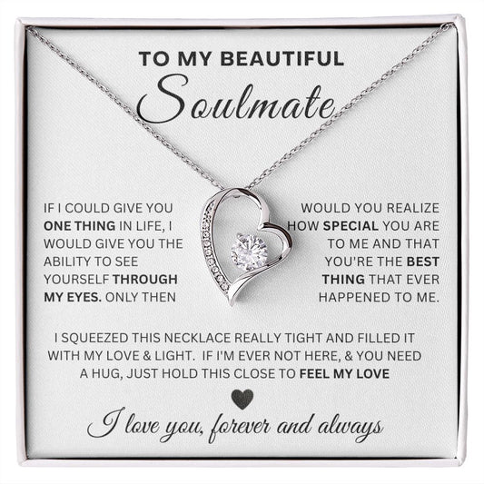 Forever Love Necklace To My Beautiful Soulmate