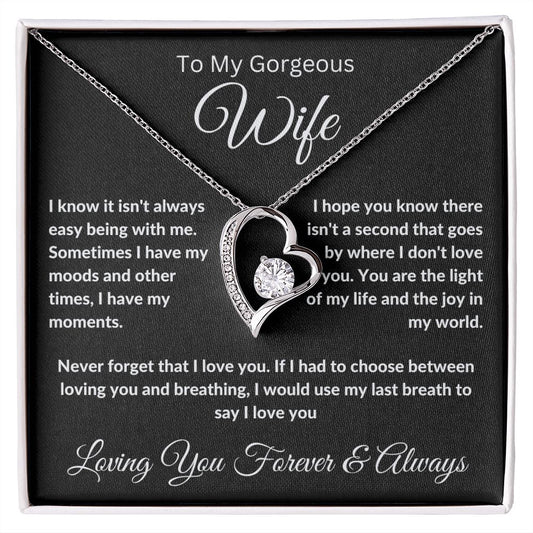 Forever Love Necklace To My Gorgeous Wife